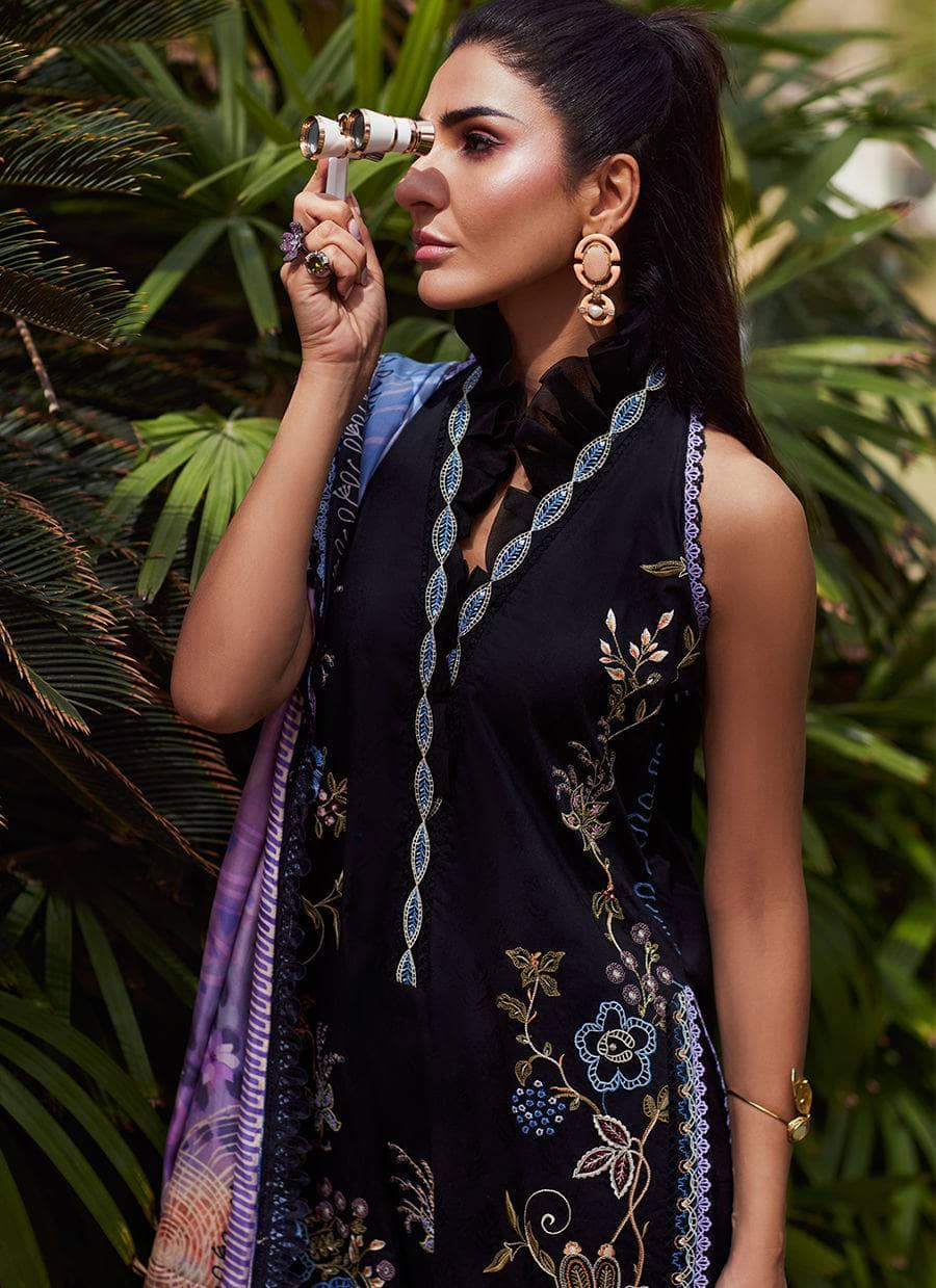 Farah Talib Aziz Lawn/Belle Black/Black