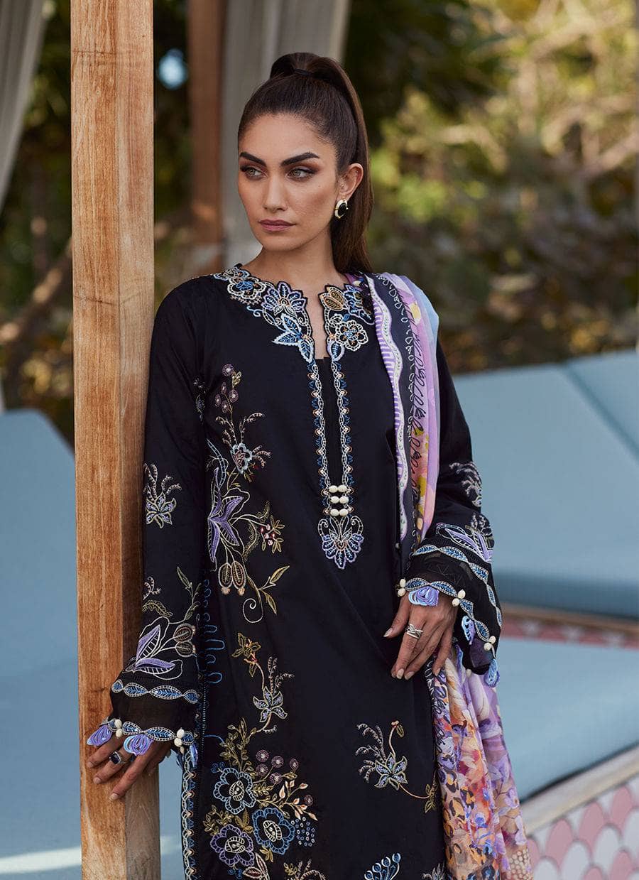 Farah Talib Aziz Lawn/Belle Black/Black