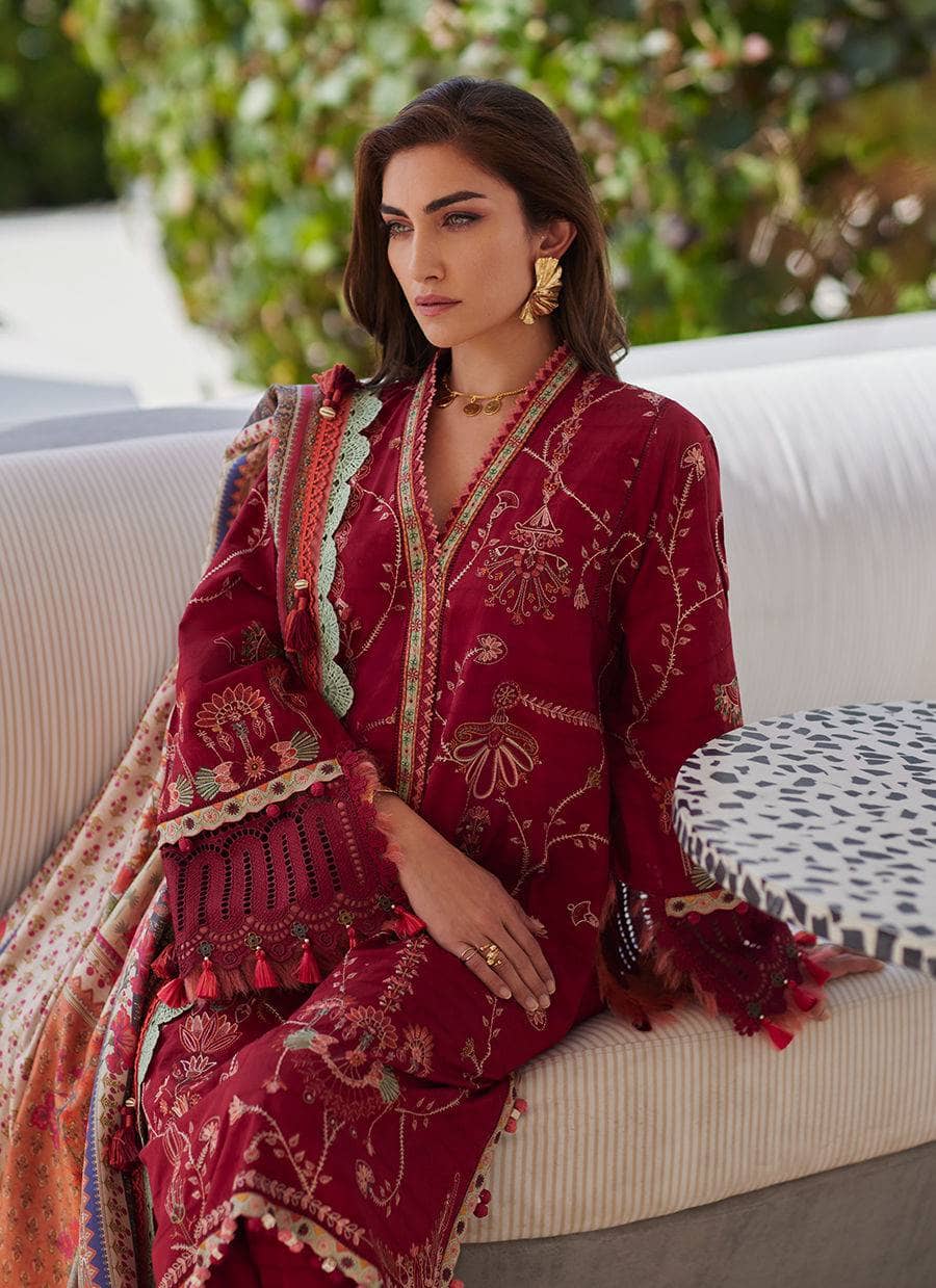 Farah Talib Aziz Lawn 25/Rosemary Red