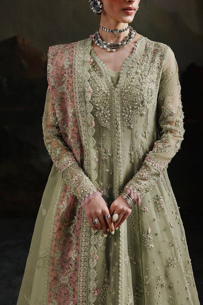 Qalamkar Elirah Wedding Formals 25/Hand Work/MF-02 SAGE AURA