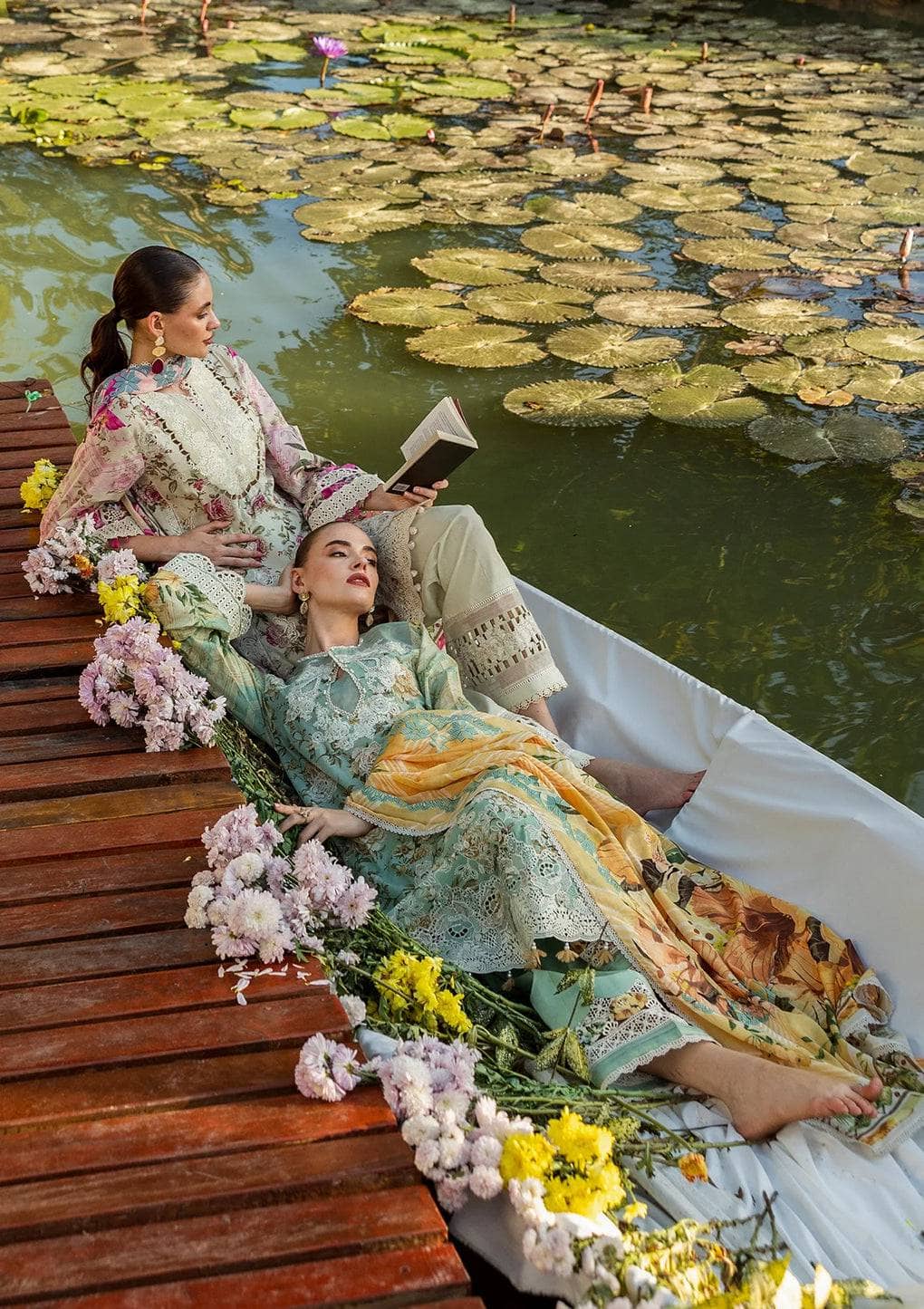 Restocked/Elaf Chikankari/ELK-06A PISTACHIO DREAMS/Aqua