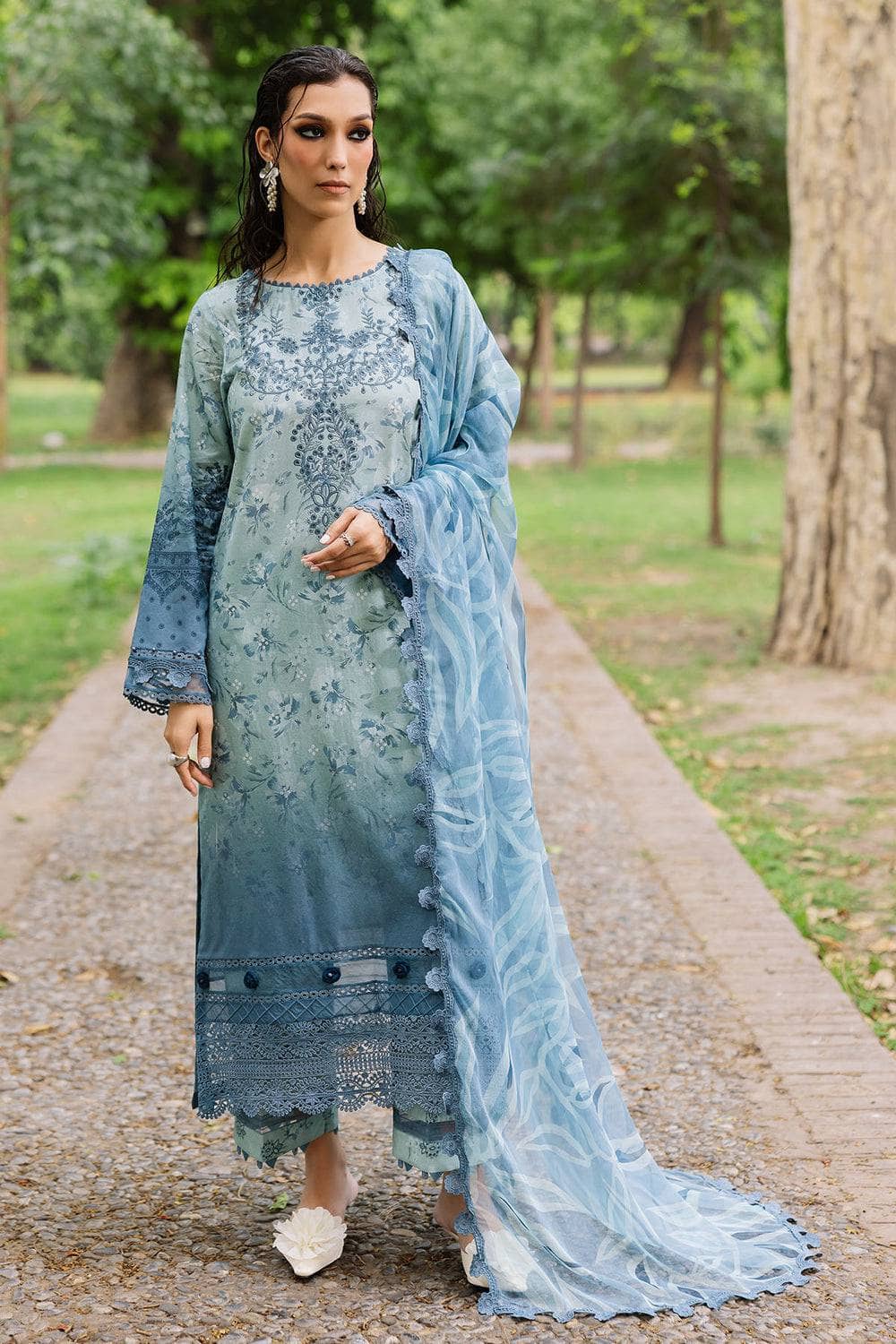 Restocked/Nureh Daily Delight Chikankari Lace Collection