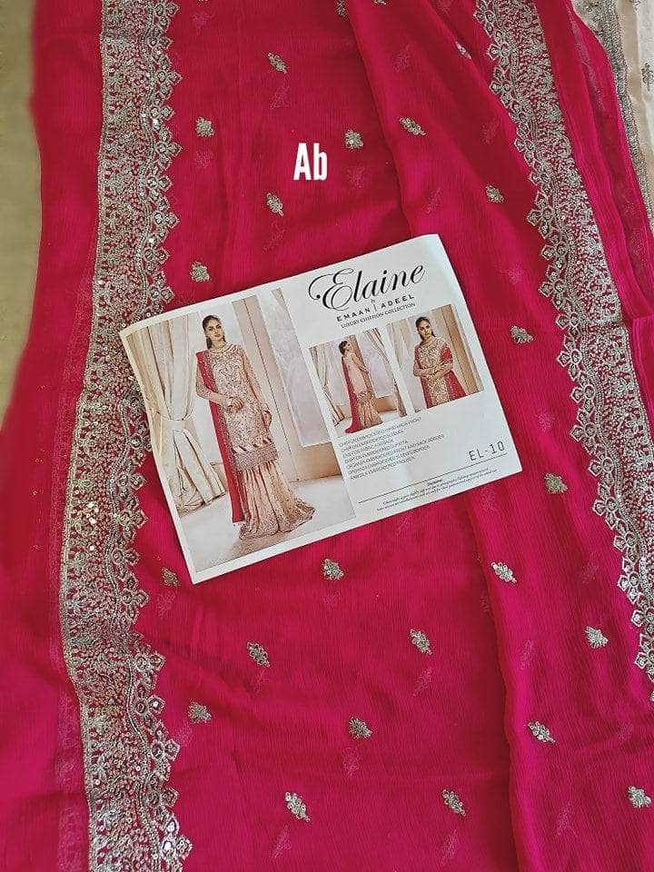 Open Pic/Emaan Adeel Chiffon/Elaine/El 10