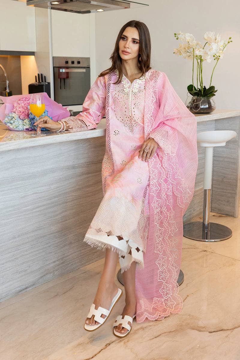 Rang Rasiya Carnation Lawn/Freesia/Ombre Pink