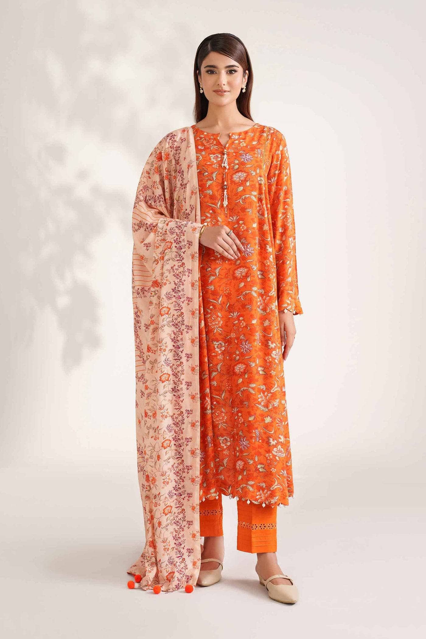 Nishat Winter 25/Printed Suit - 42502628/Linen