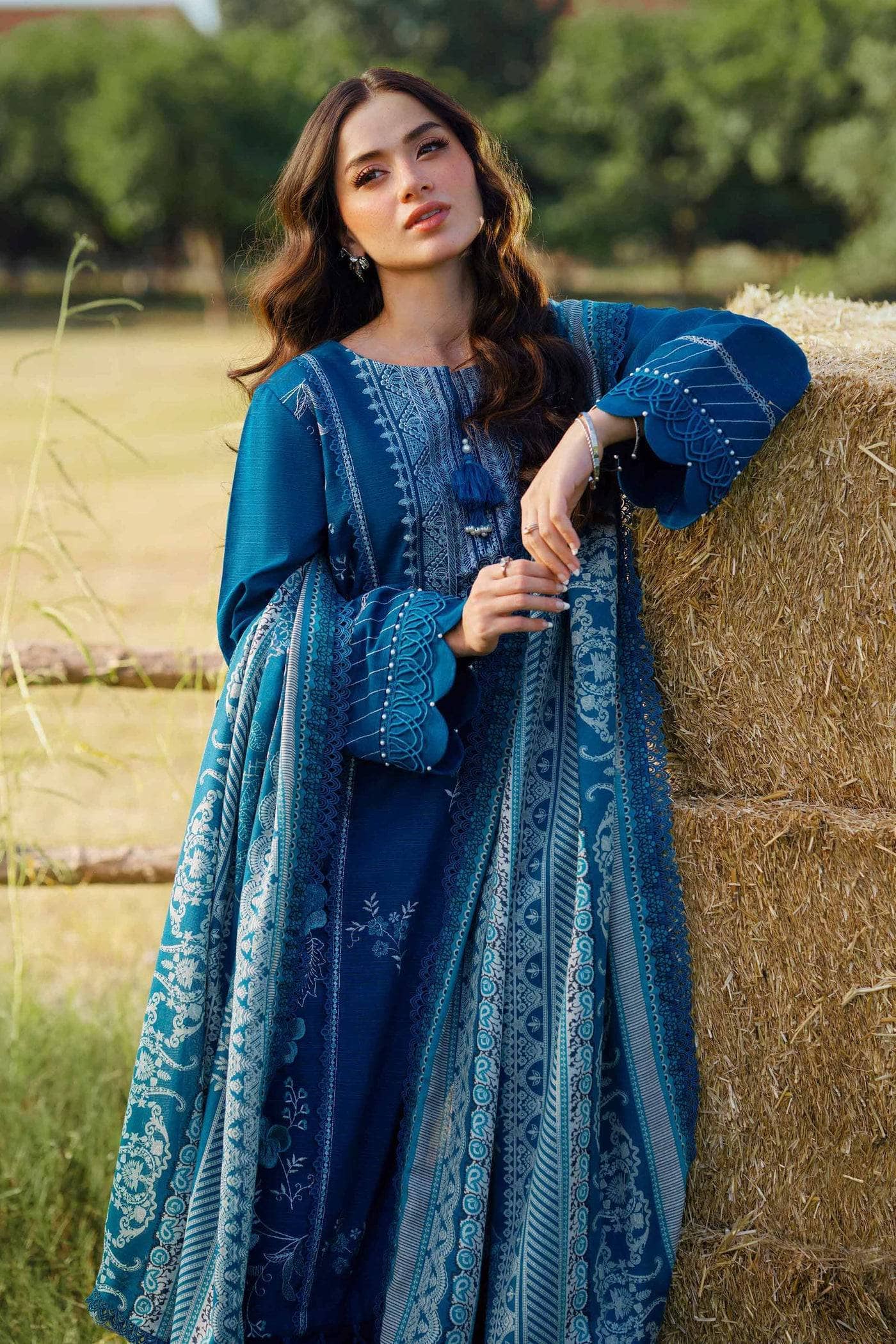 Nishat Winter 25/Printed Embroidered Suit - 42502691/Khaddar -Karandi