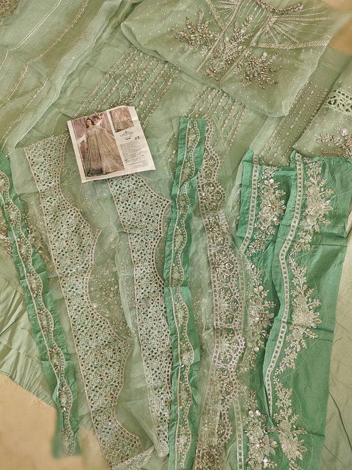 Open Pic/Maria B Mbroidered/Aqua/BD 2803