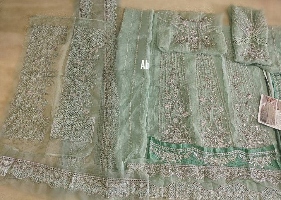 Open Pic/Maria B Mbroidered/Aqua/BD 2803