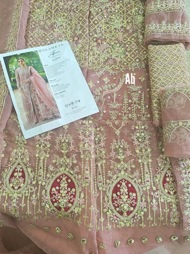 Open Pic/Qalamkar Wedding Formals/Hand Work/RF-02 SALEHA