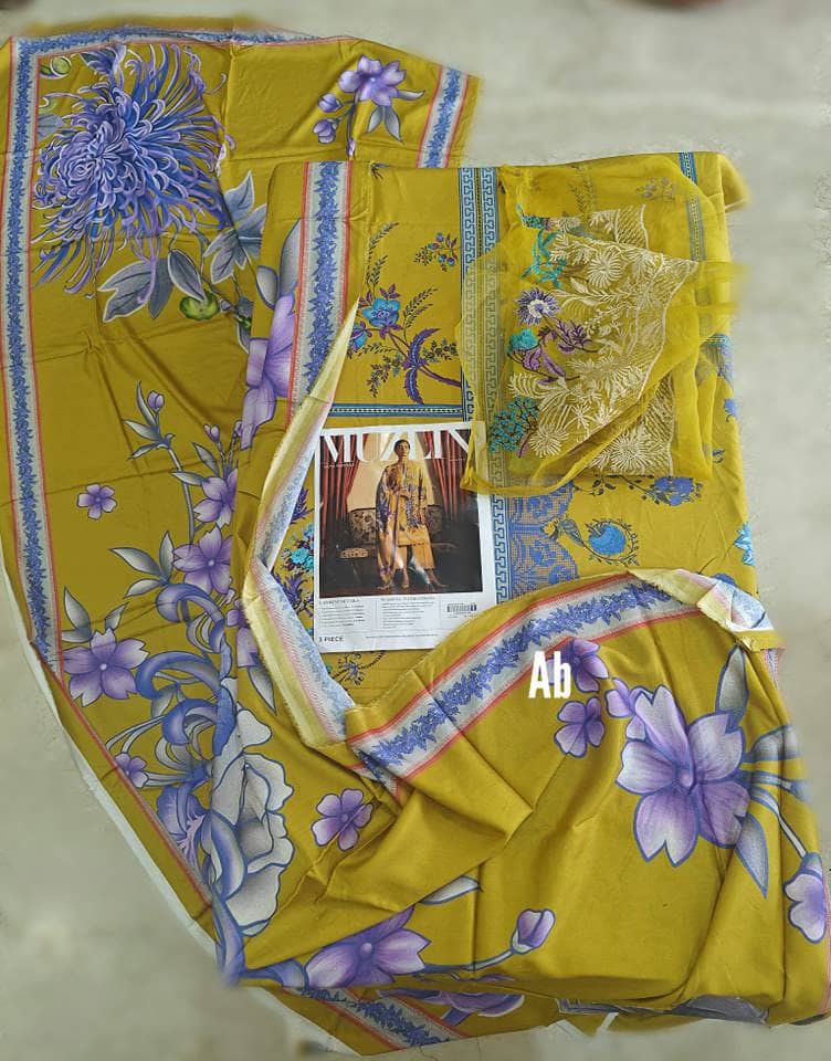 Open Pic/Sana Safinaz Muzlin Fall Edit/25B/Linen Dupatta