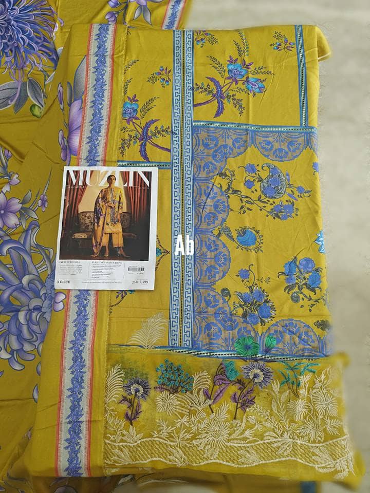 Open Pic/Sana Safinaz Muzlin Fall Edit/25B/Linen Dupatta