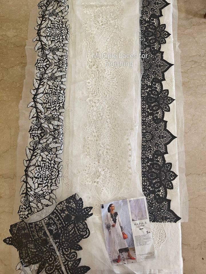 Open Pic/Maria B Luxury Lawn 25/5A/Off White