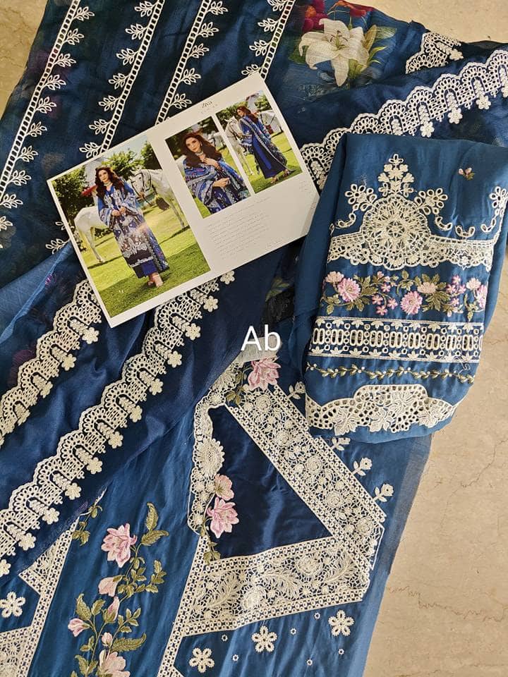 Open Pic/Elaf Luxury Lawn 25/ELH-2A ZIVA/Teal Blue