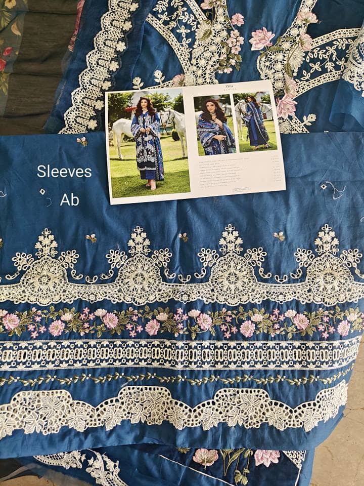 Open Pic/Elaf Luxury Lawn 25/ELH-2A ZIVA/Teal Blue