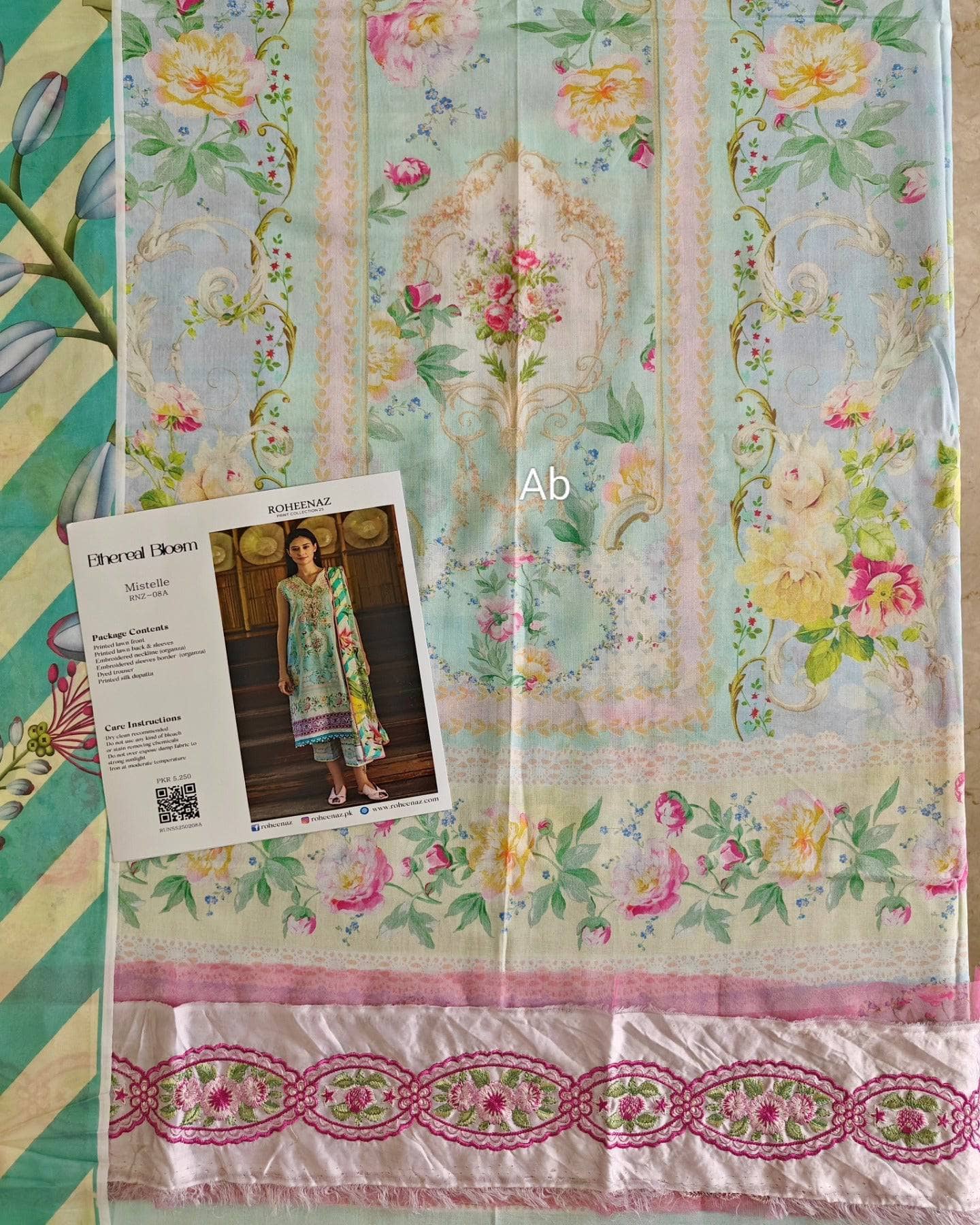 Open Pic/Roheenaz Ethereal Blooms/Mistelle/Silk Dupatta