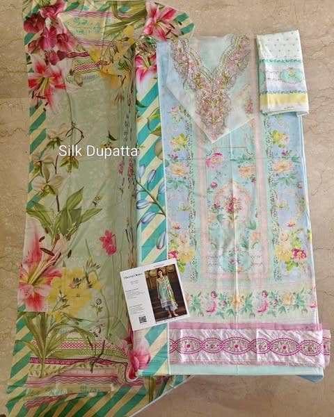 Open Pic/Roheenaz Ethereal Blooms/Mistelle/Silk Dupatta