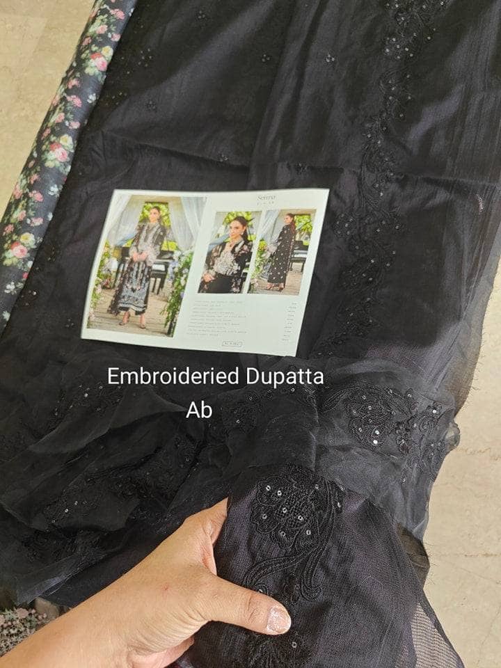 Open Pic/Elaf Luxury Lawn 25/ELH-6A SERENA/Black