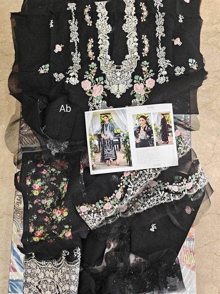 Open Pic/Elaf Luxury Lawn 25/ELH-6A SERENA/Black