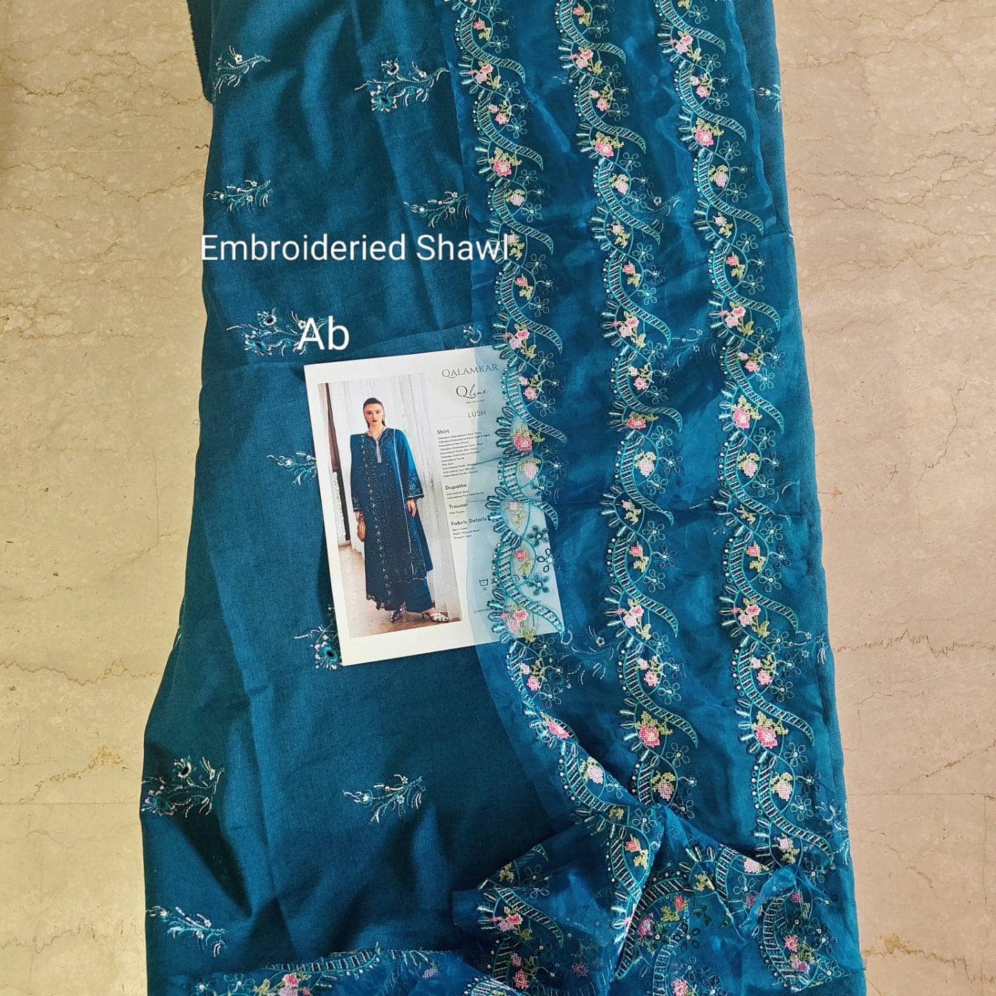 Open Pic/Qalamkar Q Line Linen 25/Lush/KL 05