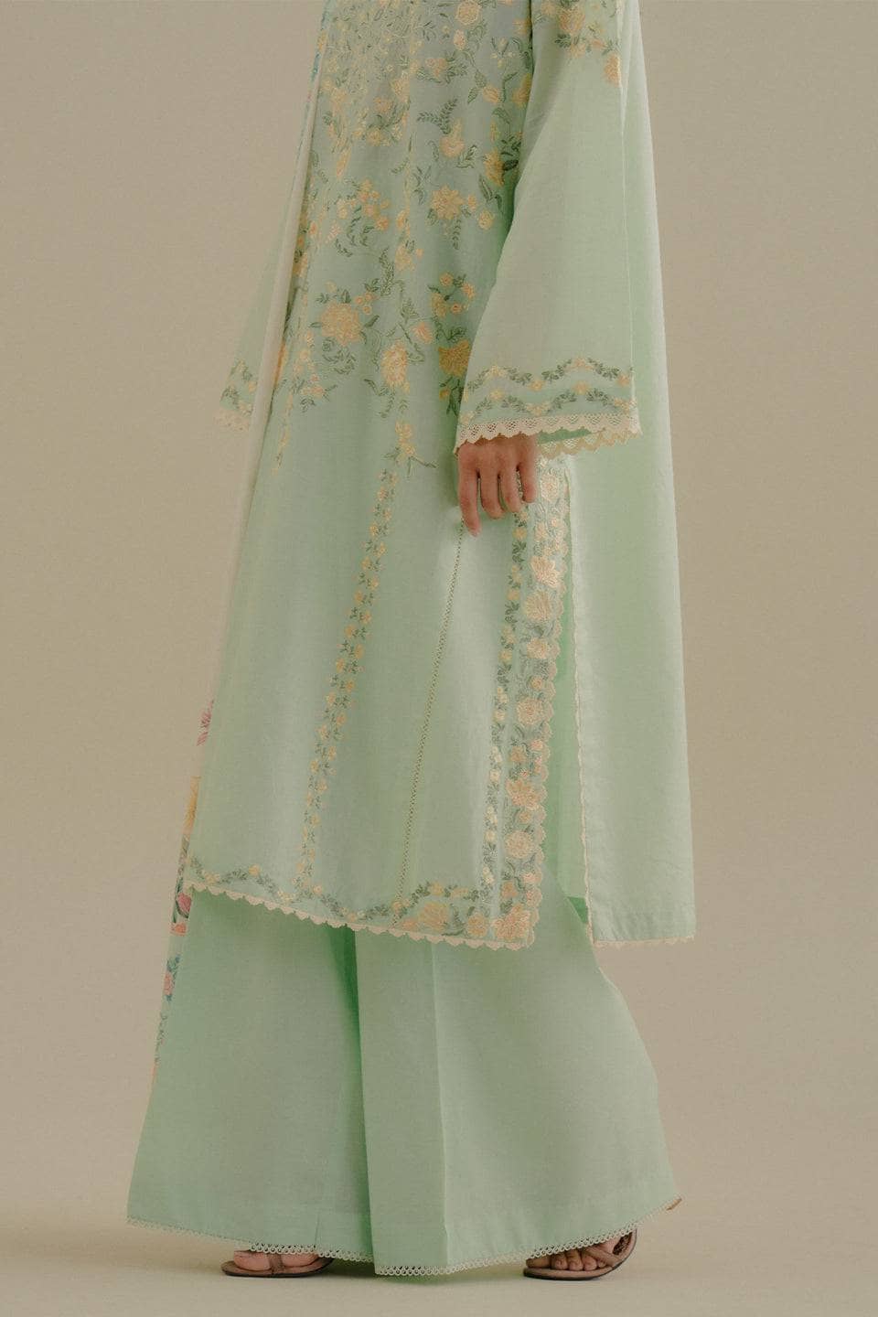 Coco Edit 2/Sea Green/Velin 7A/Self Jacquard Dupatta