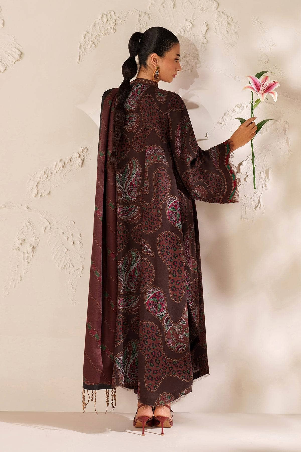 Baroque Exclusive Winter Fall Collection/EMBROIDERED VISCOSE SILK UF-4288