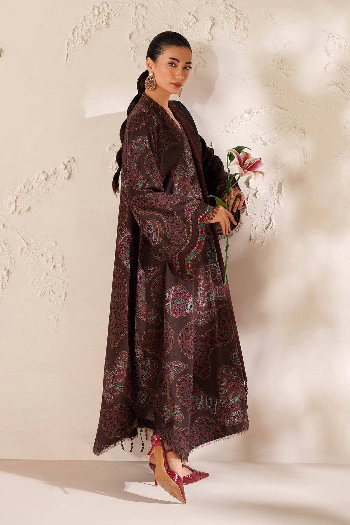 Baroque Exclusive Winter Fall Collection/EMBROIDERED VISCOSE SILK UF-4288