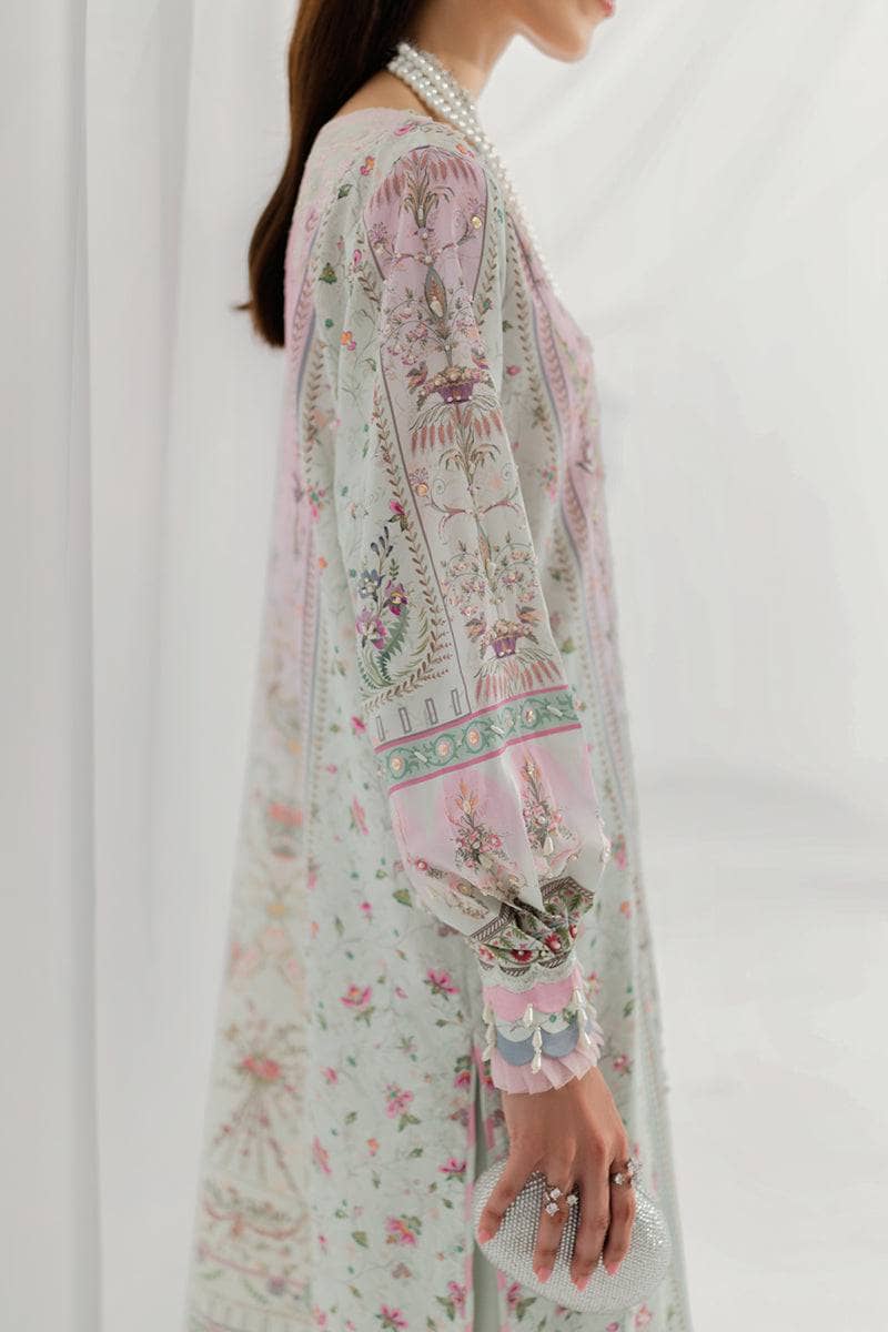 Restocked/Qalamkar Luxe Silk/LK-07 IDA/Hand Work