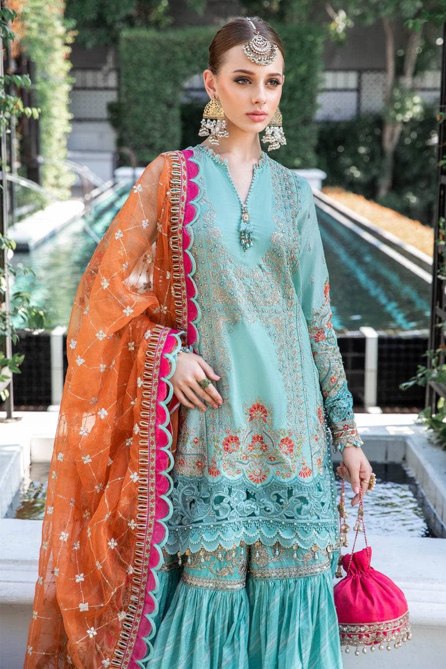 Restocked/Maria B Lawn 23/EL-23-05-Sea Green
