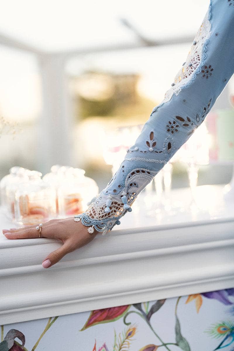 Restocked/Qalamkar Luxury Lawn 25 Eid Looks/CS-01 Tasha/Chiffon Dupatta