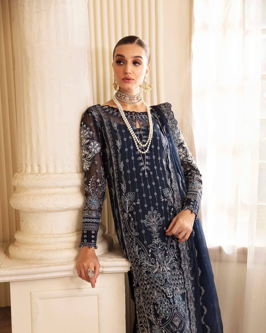 Gulaal Embroidered Chiffon/Evara/03