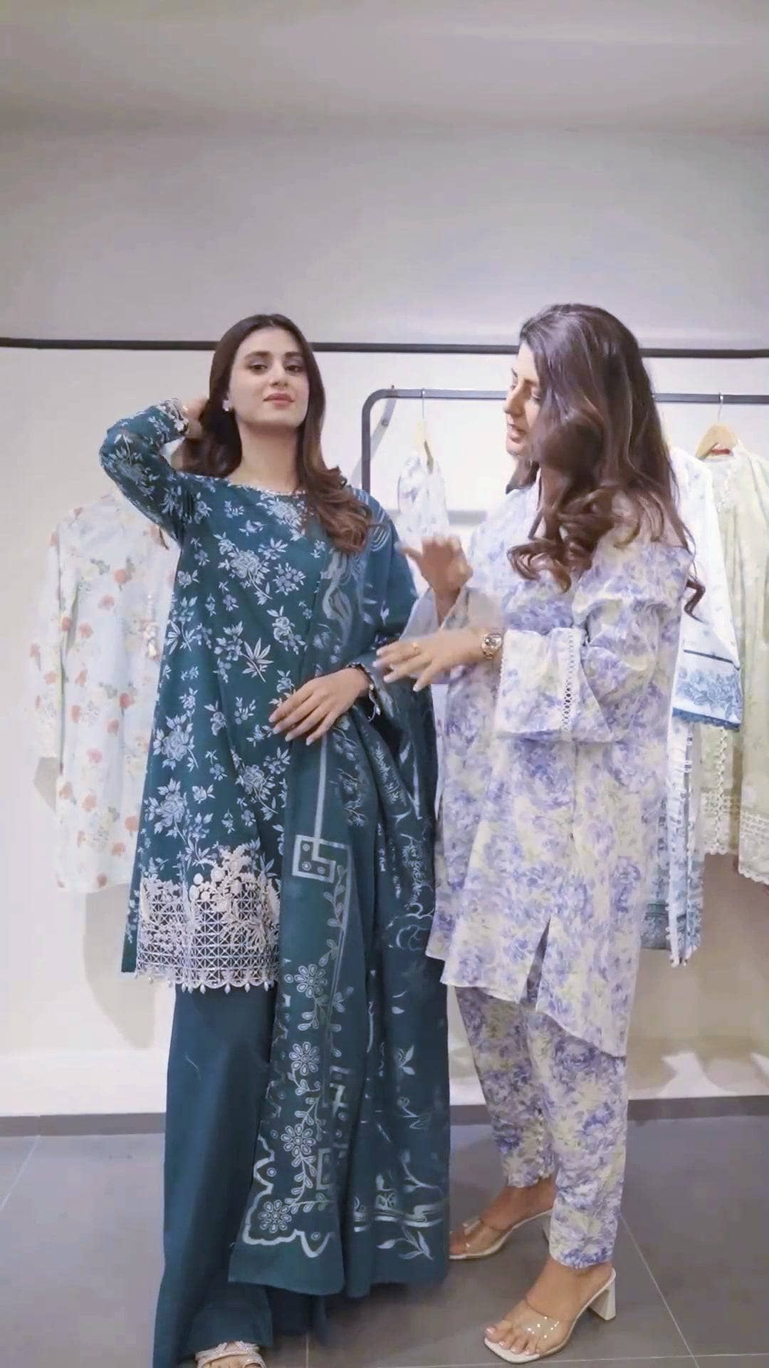 Spotted in Cross Stitch Eid Lawn 24/Teal Serenity/Teal