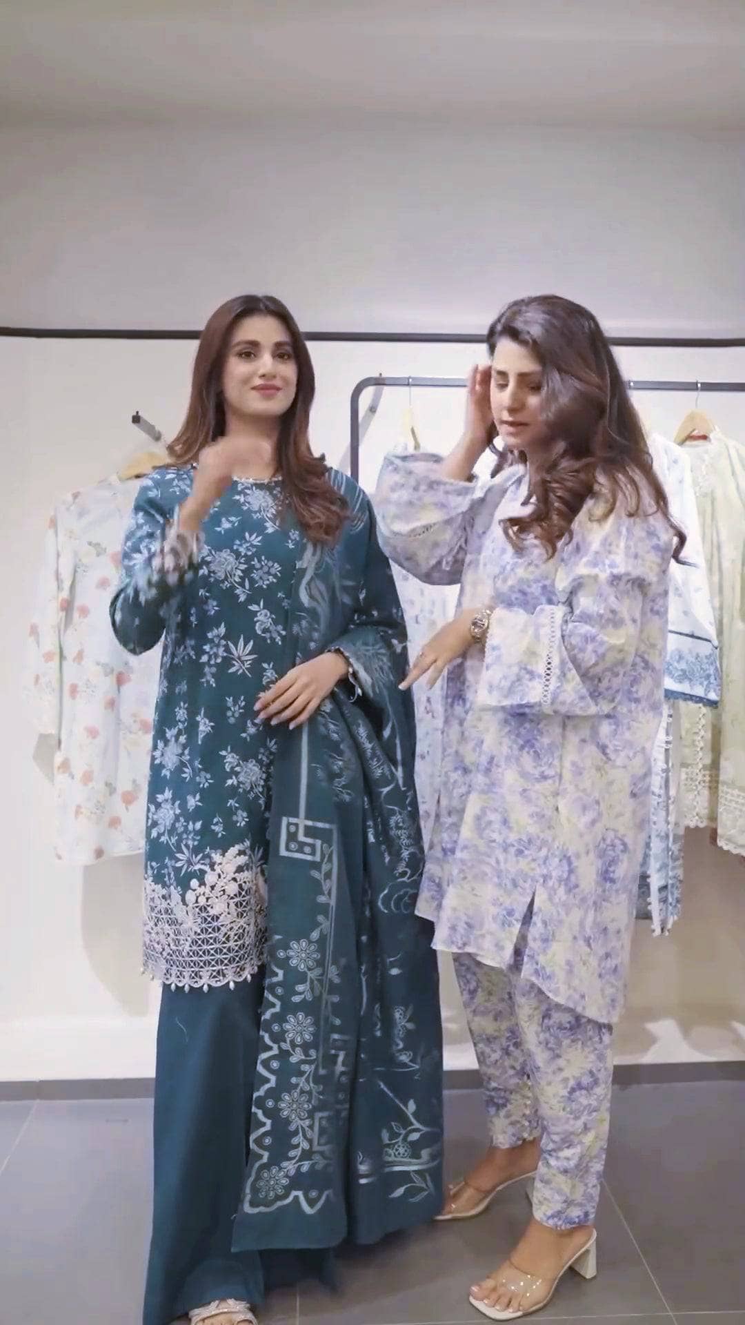 Spotted in Cross Stitch Eid Lawn 24/Teal Serenity/Teal