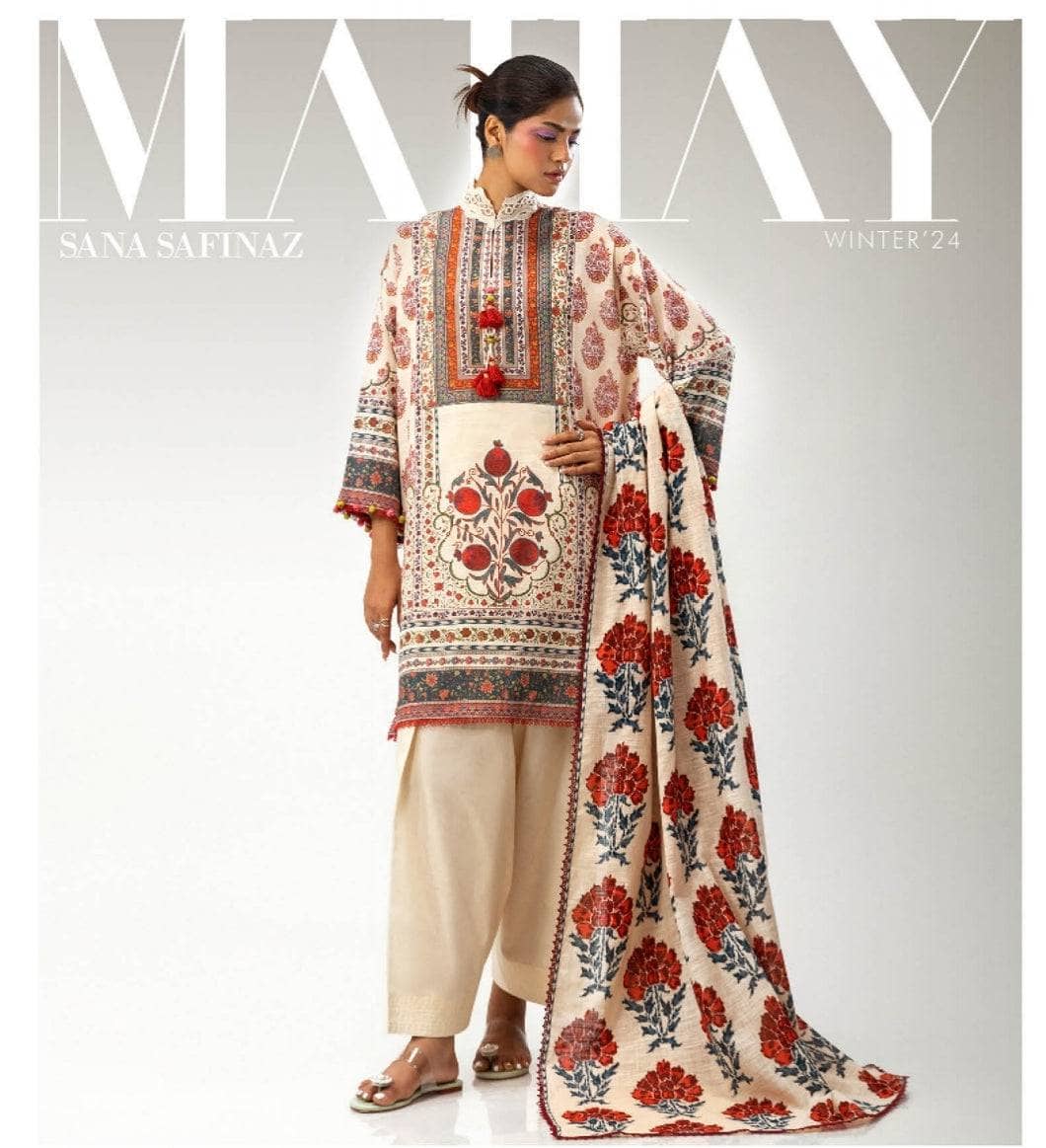 Restocked/Sana Safinaz Mahay Fall Edit 24/Shirt Dupatta/3A