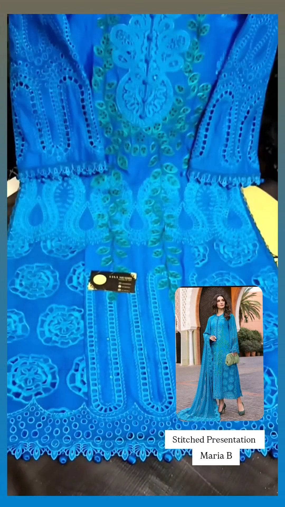 Stitched Look of Unstitched Maria B Luxury Lawn 25/3 B/Size - XL L M S