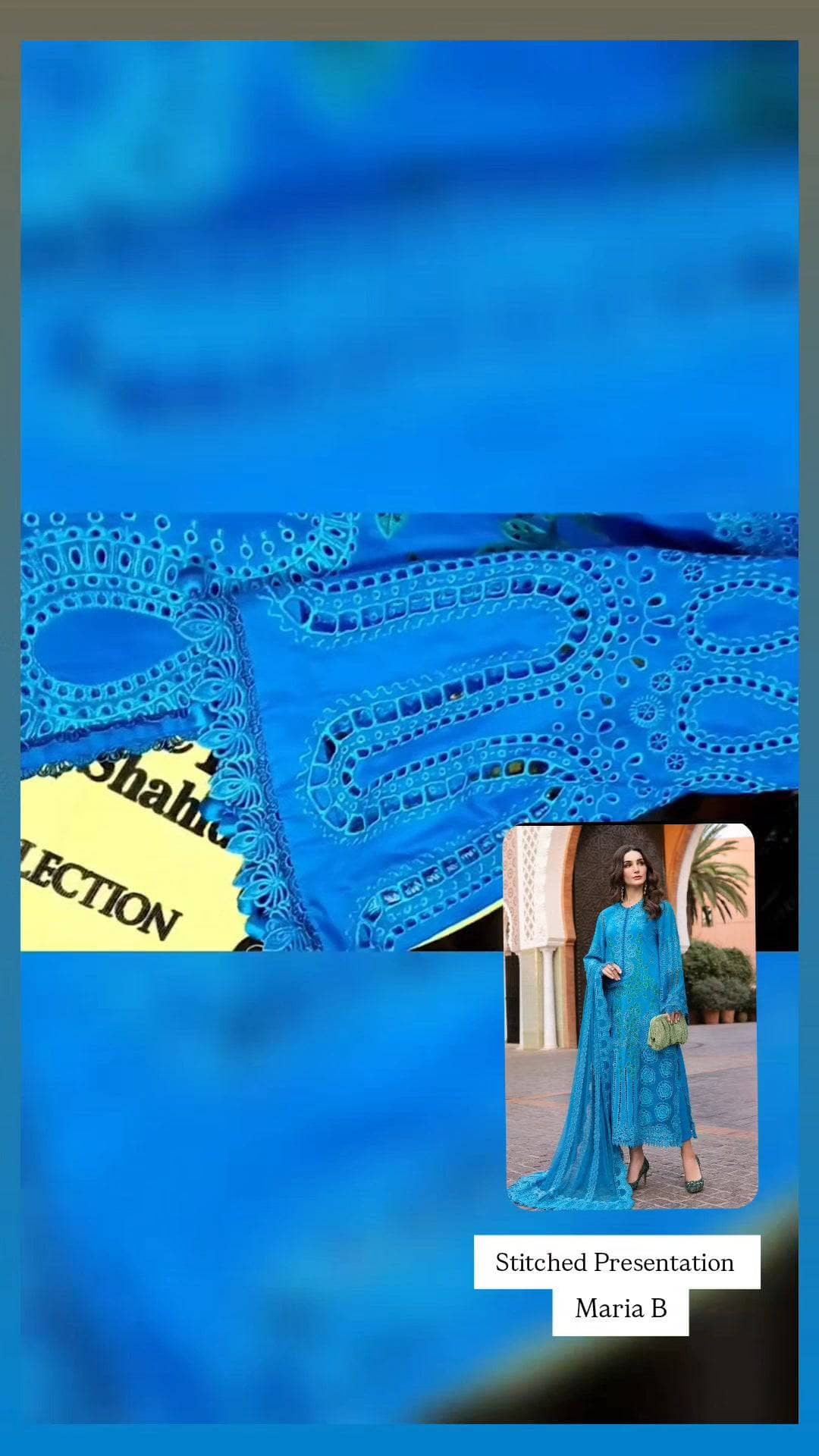 Stitched Look of Unstitched Maria B Luxury Lawn 25/3 B/Size - XL L M S