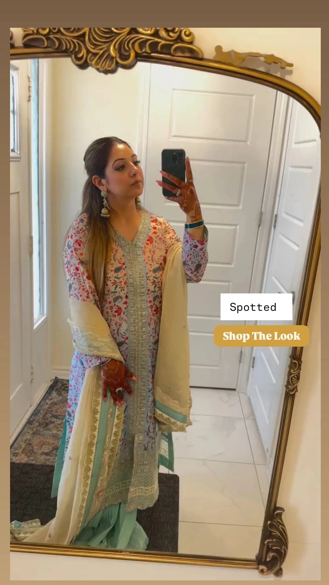 Spotted in Faiza Saqlain Lawn 25/Danica/Ombre Ice Blue