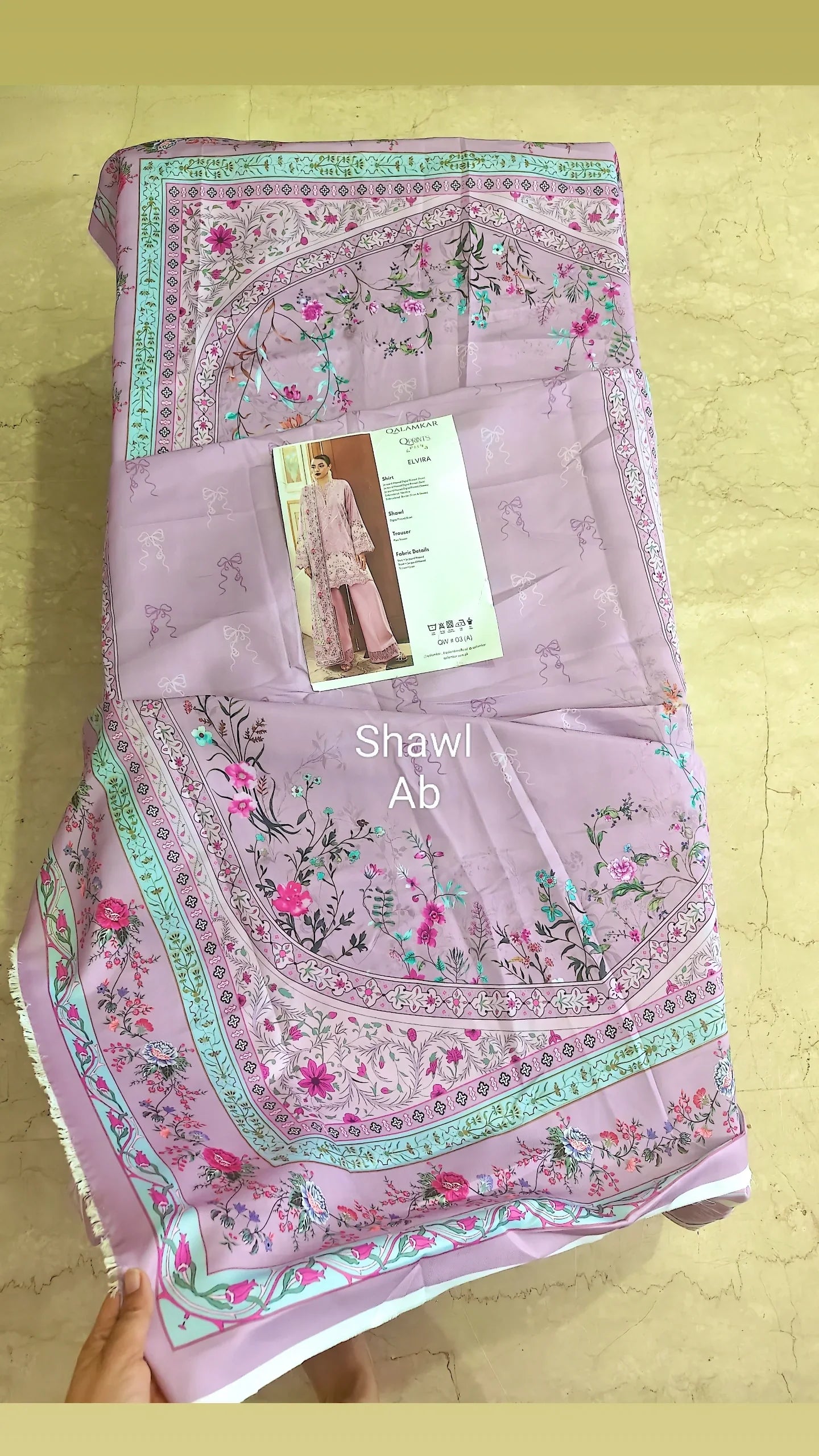 Open Pic/Qalamkar Q Print Fall 25/QW-03 (A) ELVIRA