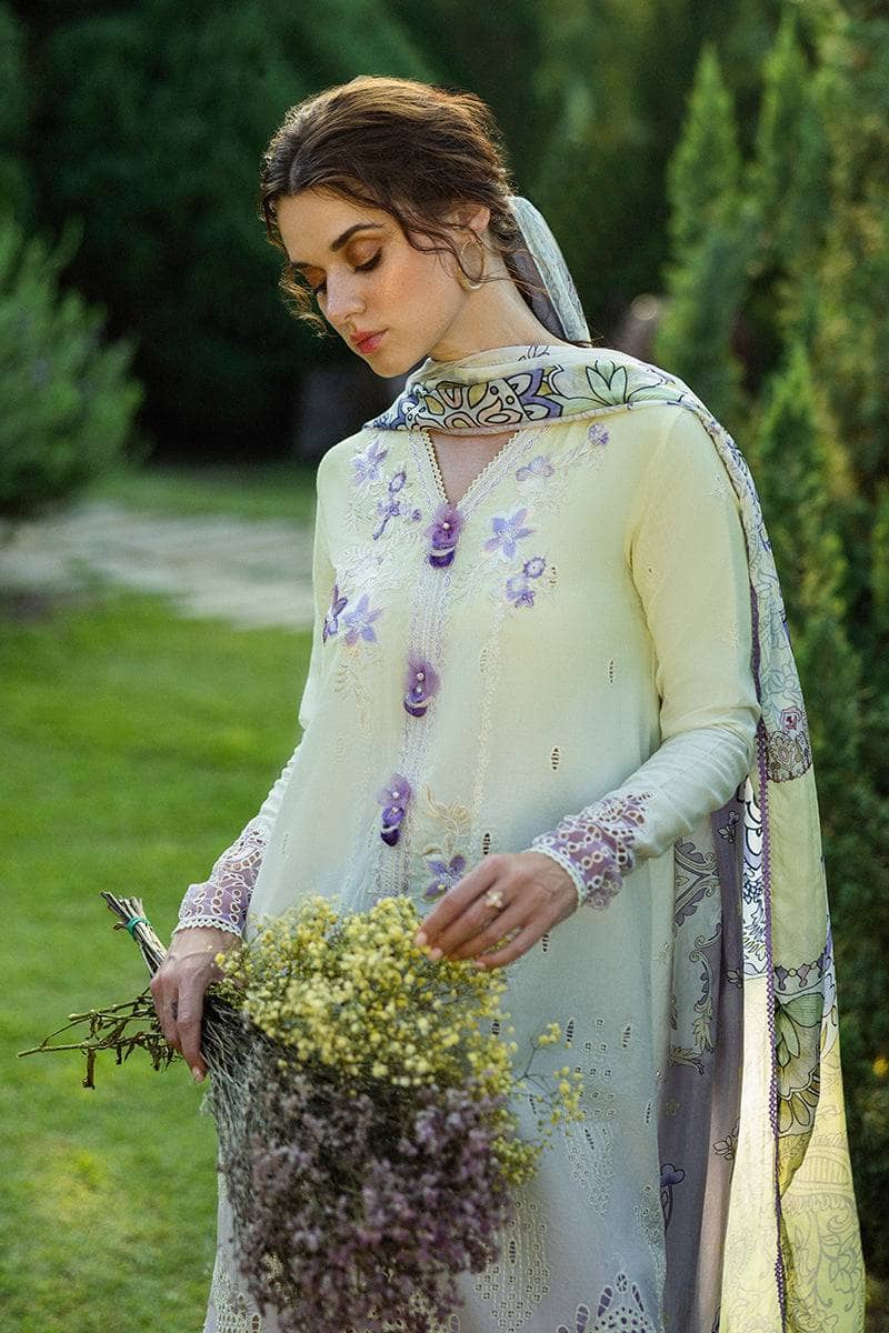 Restocked/Mushq Solace Chikankari/Gioia/Yellow Lavender
