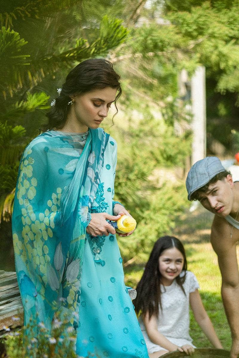 Restocked/Mushq Solace Chikankari/Amore/Light Dark Blue