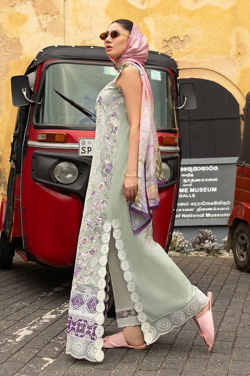 Restocked/Mushq Manaram Lawn 25/Beaming Drift/Mint