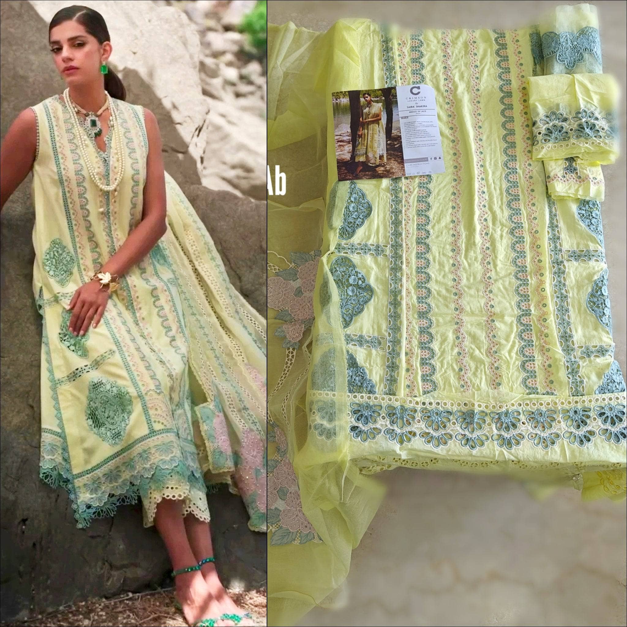 Open Pic/Crimson/Medley of Lace/7 B/Lemon