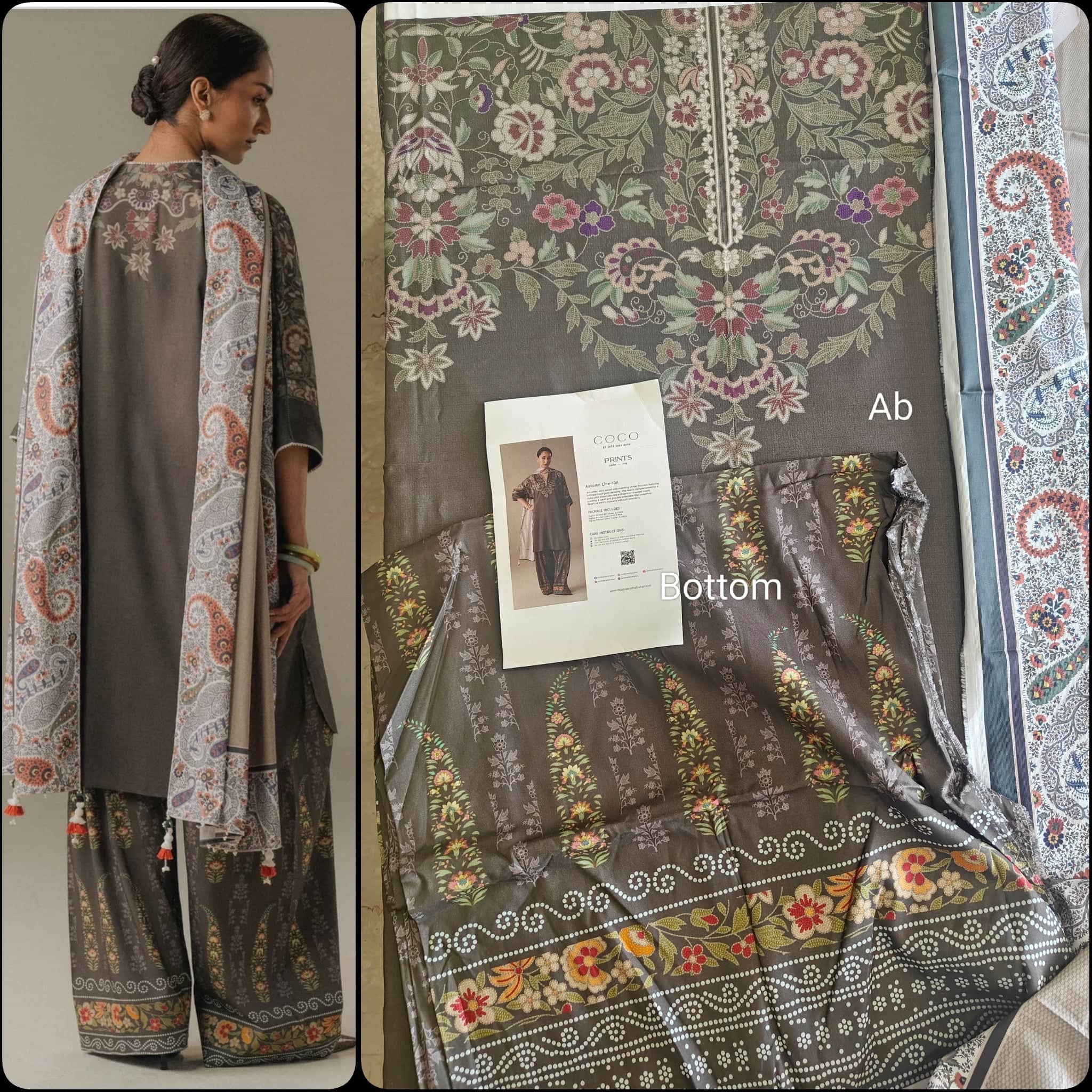 Zara Shahjahan Coco Prints 25/Vol 5/Autumn Line/10 A