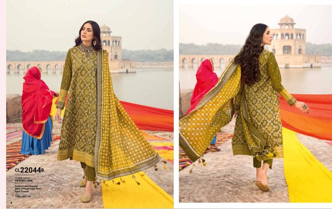 Gul Ahmed Chunari Lawn 23/CL22044B