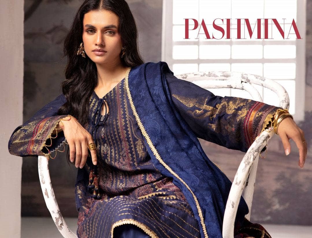Gul Ahmed Winter 24 Vol 2/Pashmina Khaddar/A42020