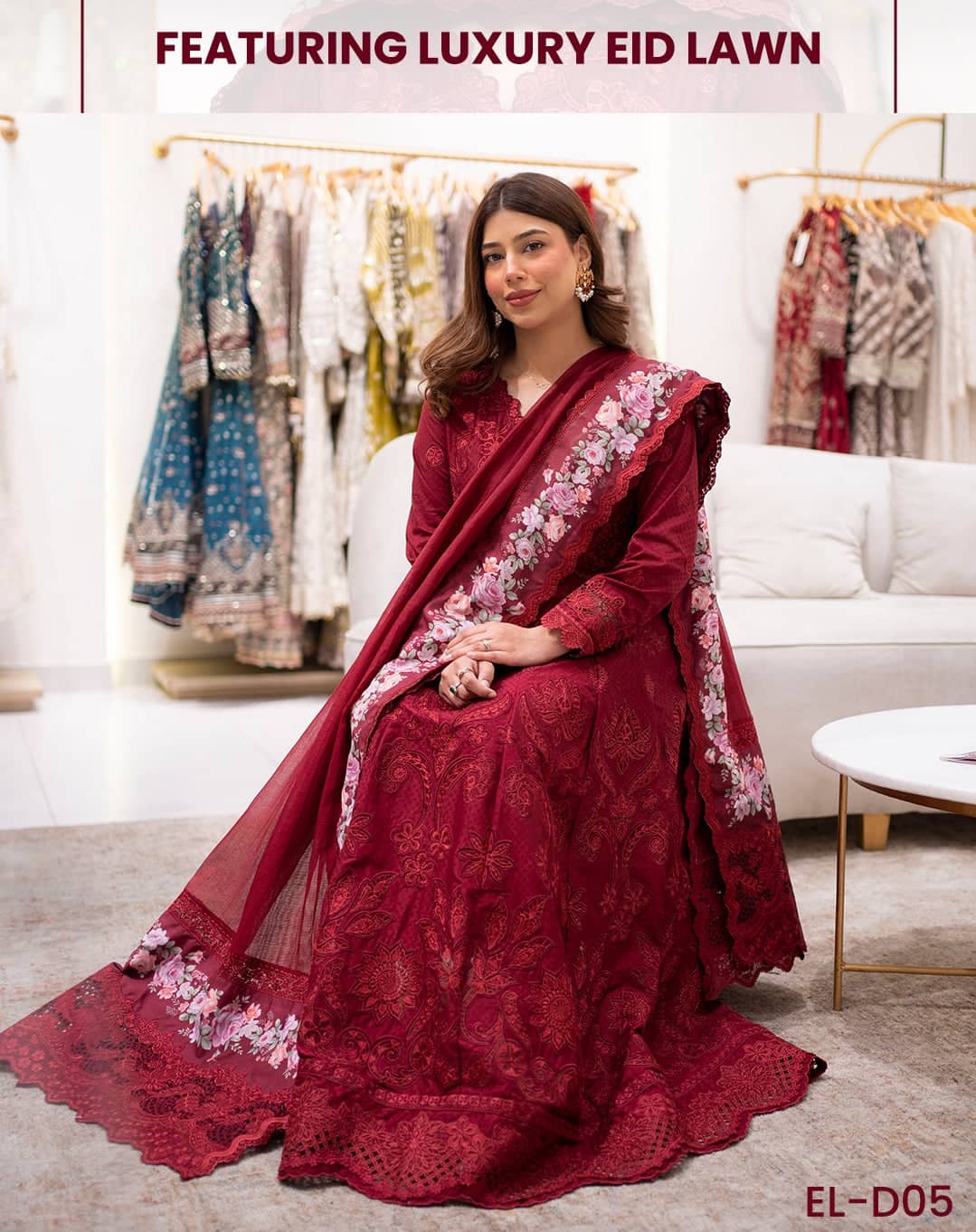 Spotted in Baroque Luxury Lawn/EL 05