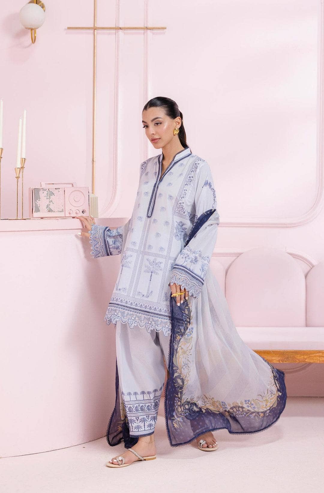 Qalamkar Q Print 25/Vol 2/Sage/6A