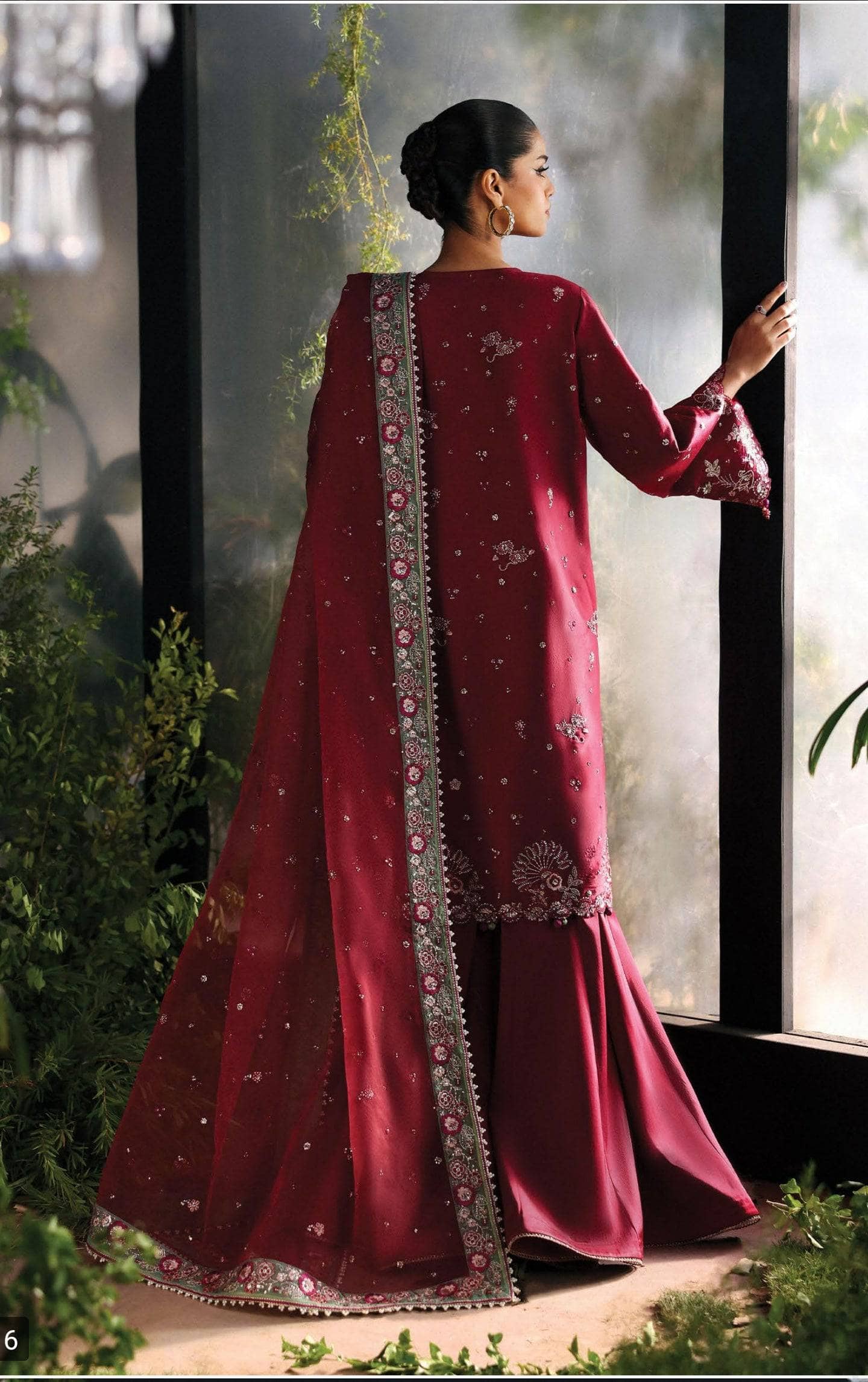 Restocked/Afrozeh La Fuchsia 25/Yalira/09/Cherry Red