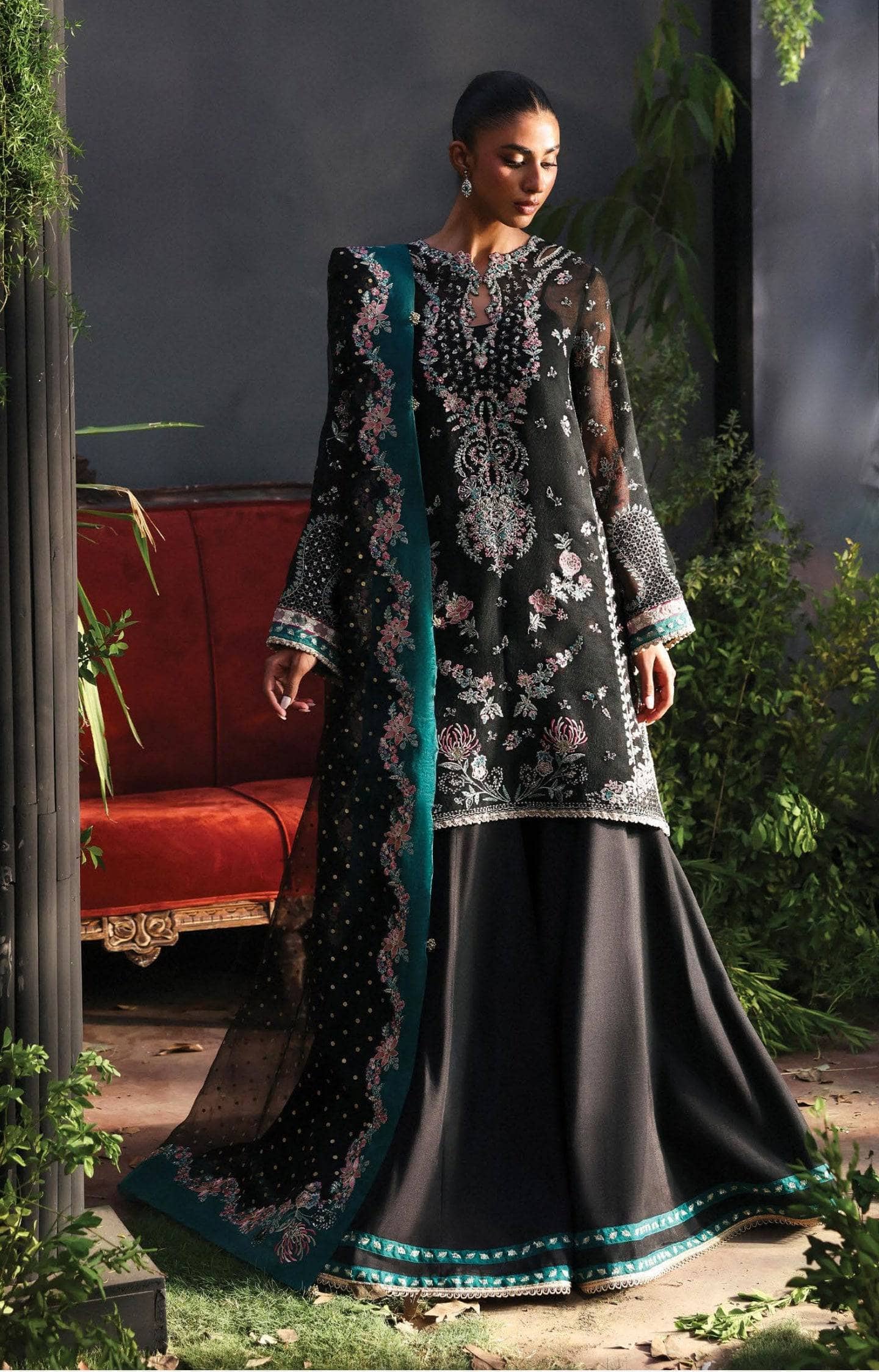 Afrozeh La Fuchsia 25/Larosea/07/Black