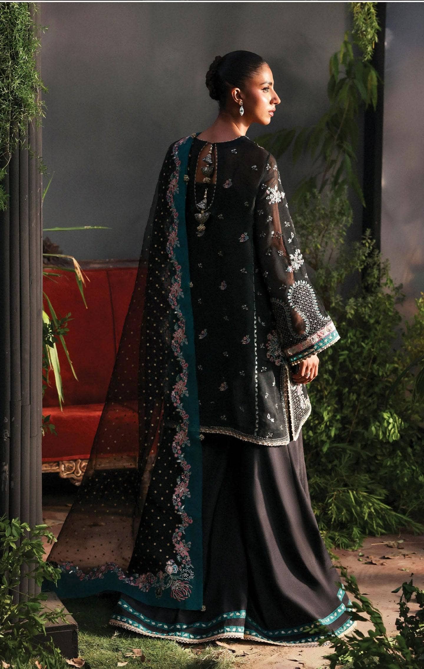 Afrozeh La Fuchsia 25/Larosea/07/Black