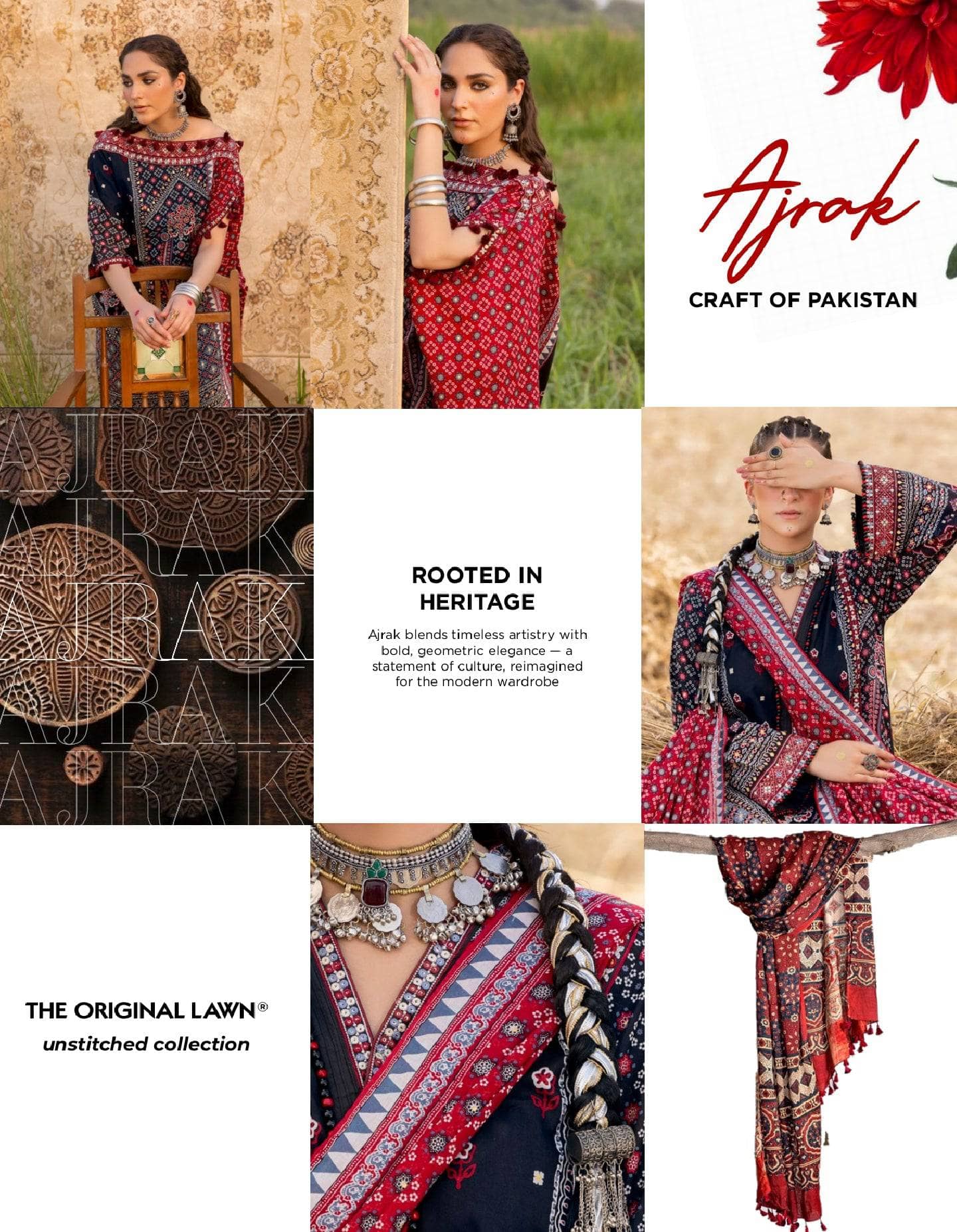 Gul Ahmed Ajrak Collection 25/CL52636